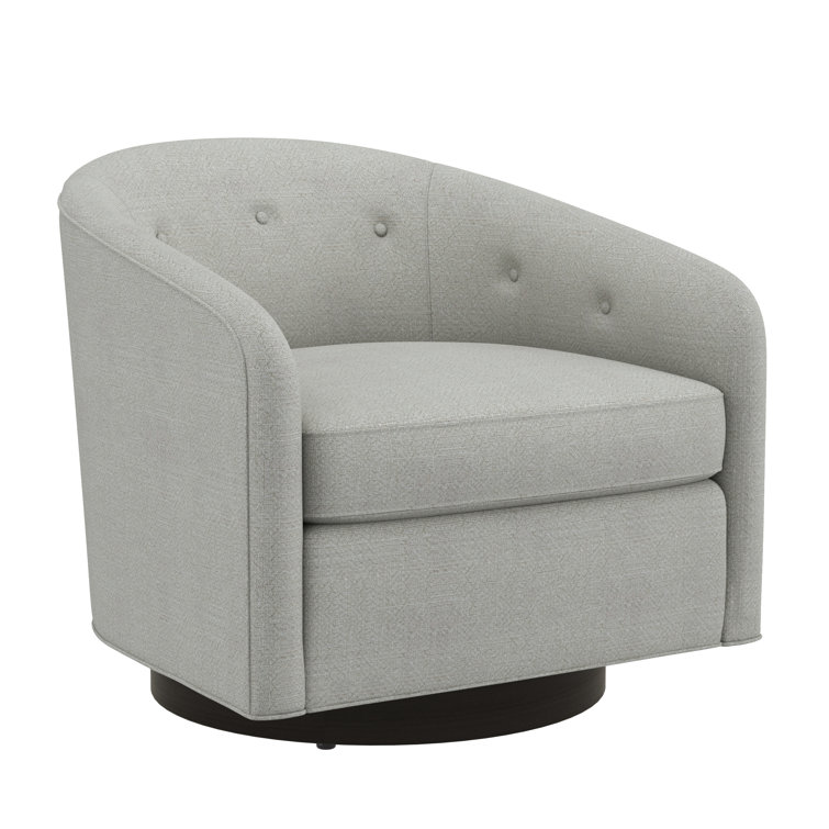 Microfiber swivel barrel online chair